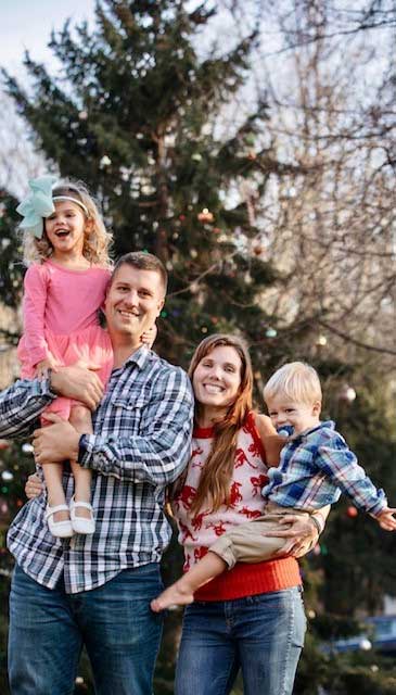 Mrs. Valint, an IVLA elementary school teacher, and her family